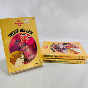 Three Trixie Beldon Book Lot (Vol. 7, 8, 9) by Kathryn Kenny Golden Press