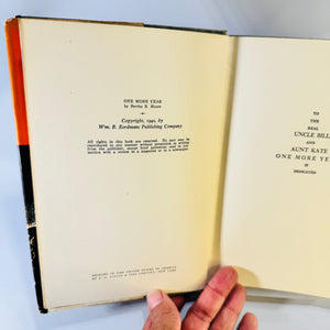 One More Year Bertha B. Moore 1943 Second Edition Christian Novel Hardcover with Dust Jacket