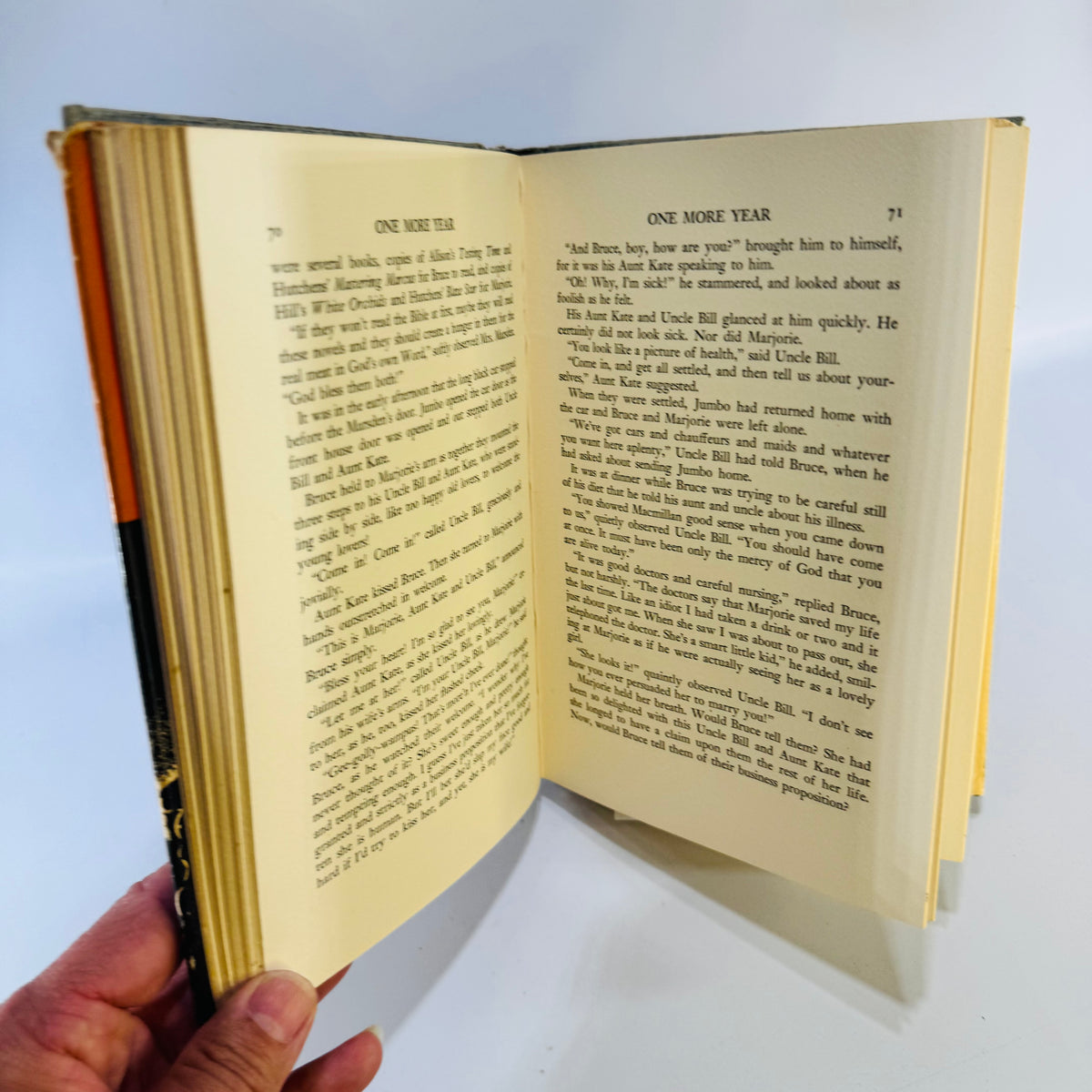 One More Year Bertha B. Moore 1943 Second Edition Christian Novel Hardcover with Dust Jacket