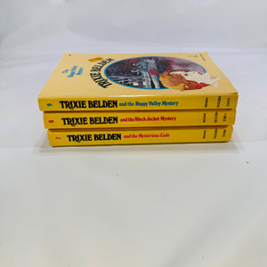 Three Trixie Beldon Book Lot (Vol. 7, 8, 9) by Kathryn Kenny Golden Press