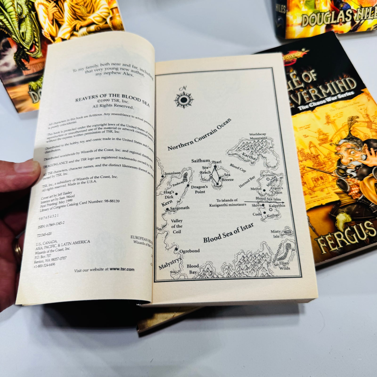 Dragonlance Chaos War Series Paperback Bundle of 5 Douglas Niles Richard A Knaak TSR Wizards of the Coast Fantasy Novels