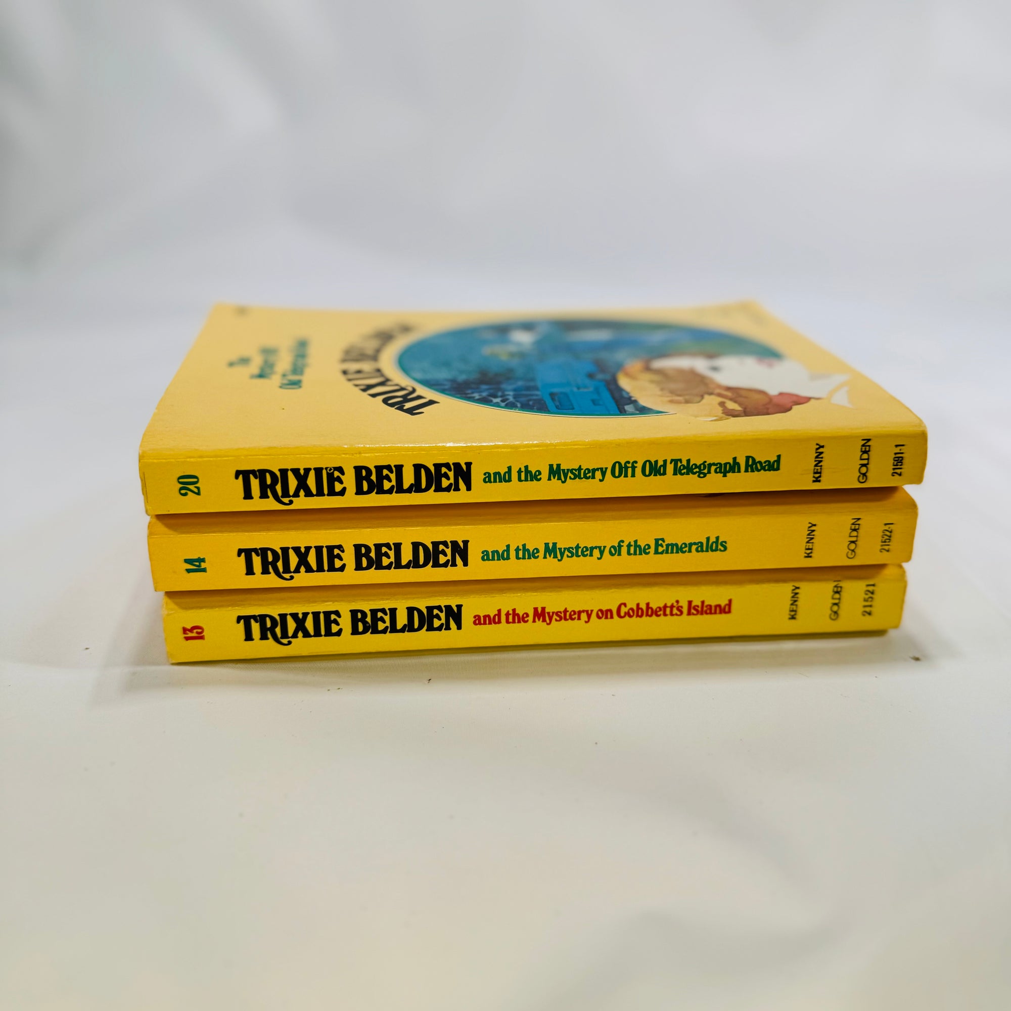 Three Trixie Belden Mystery Paperback Books 13 14 & 20 in the Series  by Kathryn Kenny 1970s