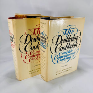 The Doubleday CookbookVolume One & Two by Jean Anderson 1975 Doubleday and Company Hardcover Set