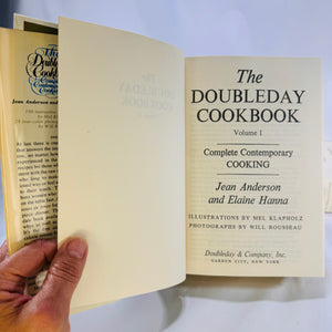 The Doubleday CookbookVolume One & Two by Jean Anderson 1975 Doubleday and Company Hardcover Set