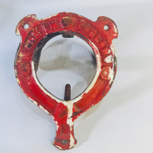 Antique Cast Iron Horse Bridle Holder Stable Bracket English Tack Room Hook