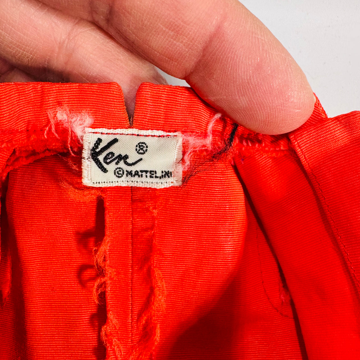 Vintage Mattel Ken Clothing & Accessory Bundle (9 Pieces) — Tagged Red Jacket, Green Pants, Blue Loafers + Guitar