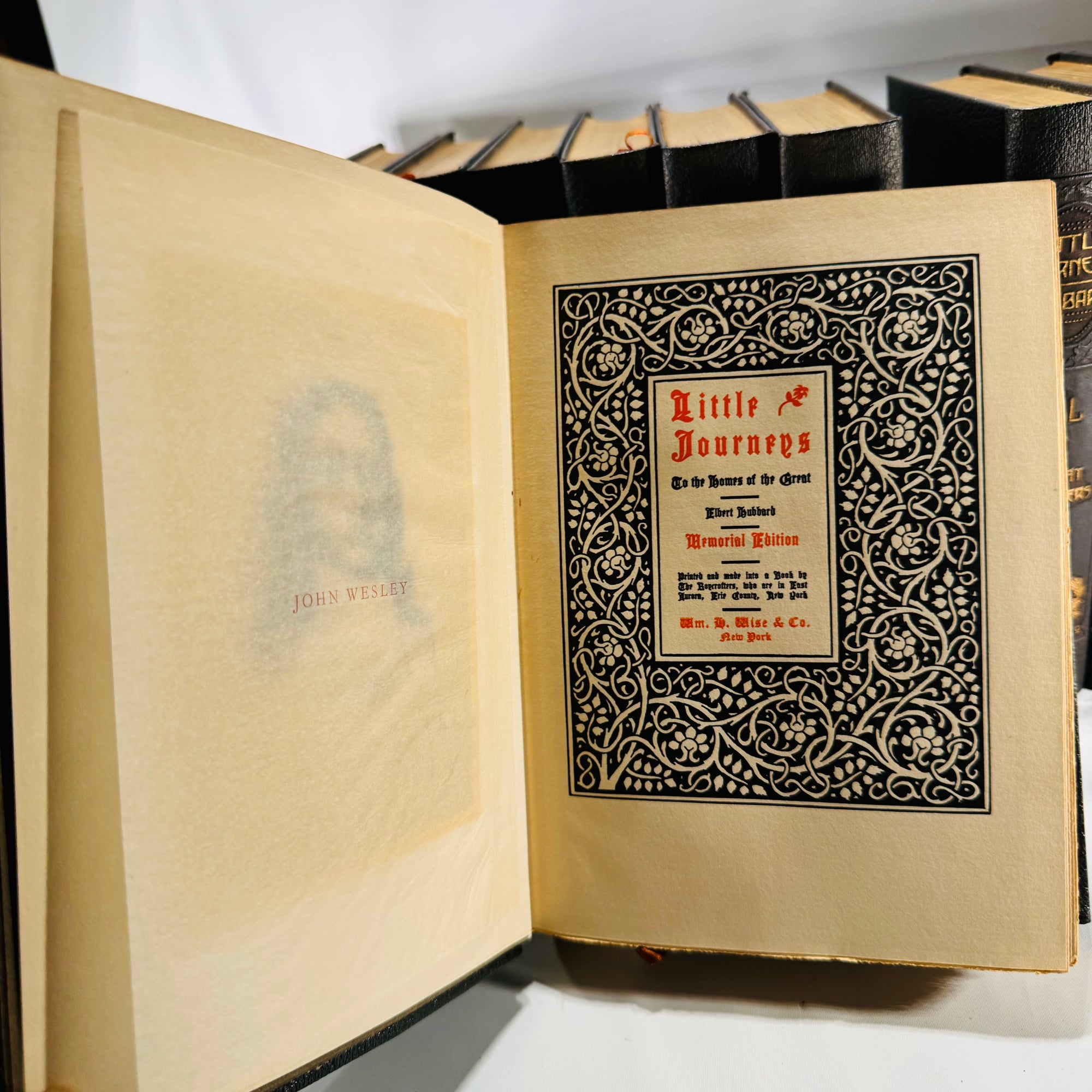 Little Journeys to the Homes of the Great Set by Elbert Hubbard Memorial Edition 1916 Wm. H. Wise