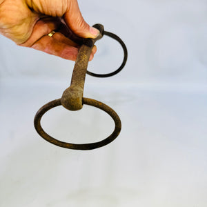 Antique Wrought Iron Loose Ring Snaffle Bit Mullen Mouth Horse Tack Hand Forged Farm Equestrian Harness 12 Inch