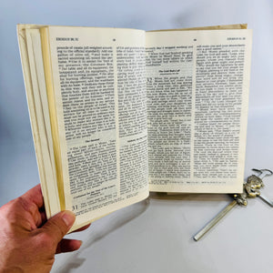 Precious Moments Bible & Praying Boy Cross Set 1980s Illustrated Keepsake Bible with Pewter Finish Wall Cross First Communion