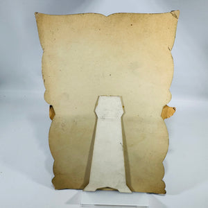 Antique Stand-Up Victorian Valentine Card (c.1909–1912) — Embossed Cherub, Dove & Roses — 10" x 7"