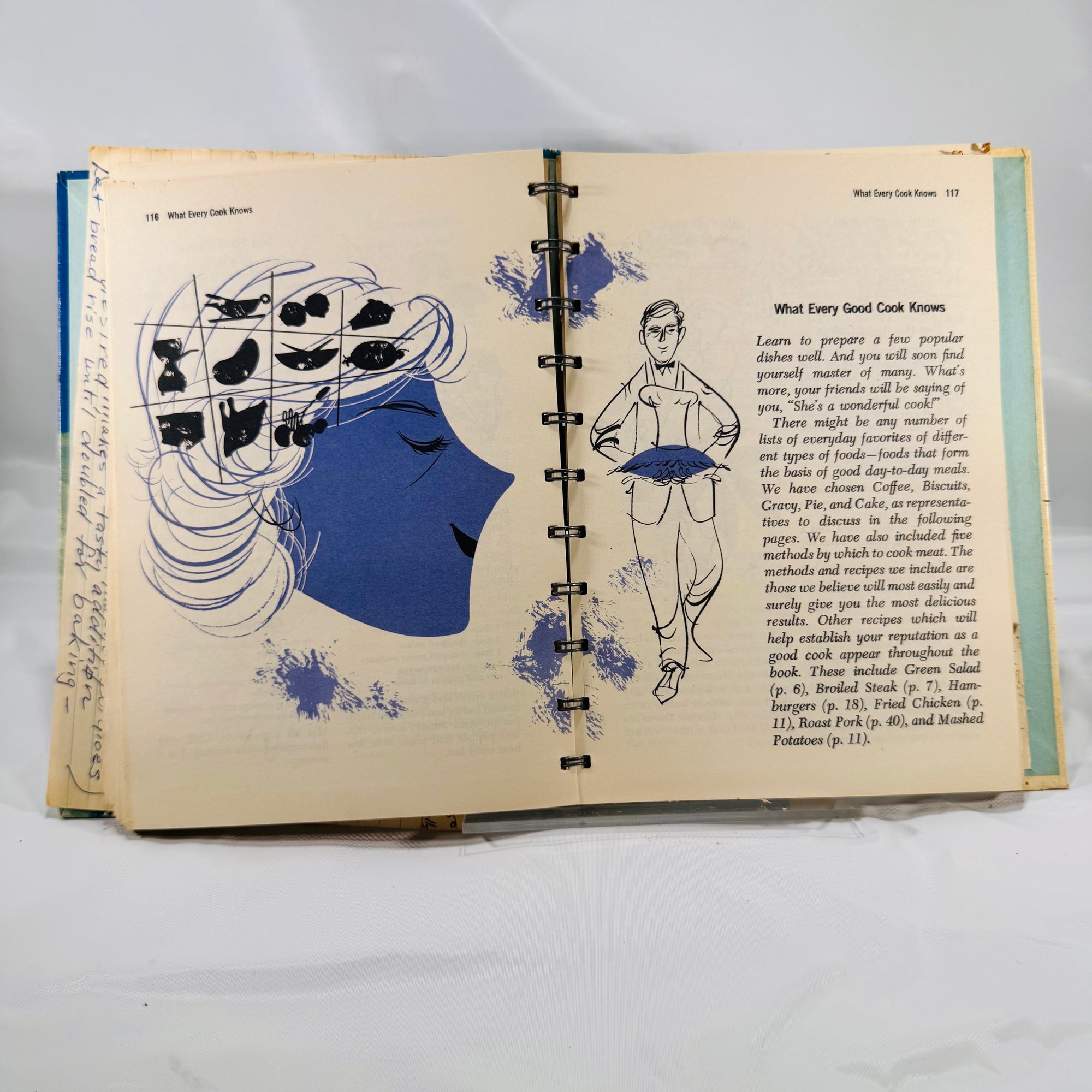 Betty Crocker’s Dinner for Two Cook Book (1958, First Edition, Handwritten Recipe)