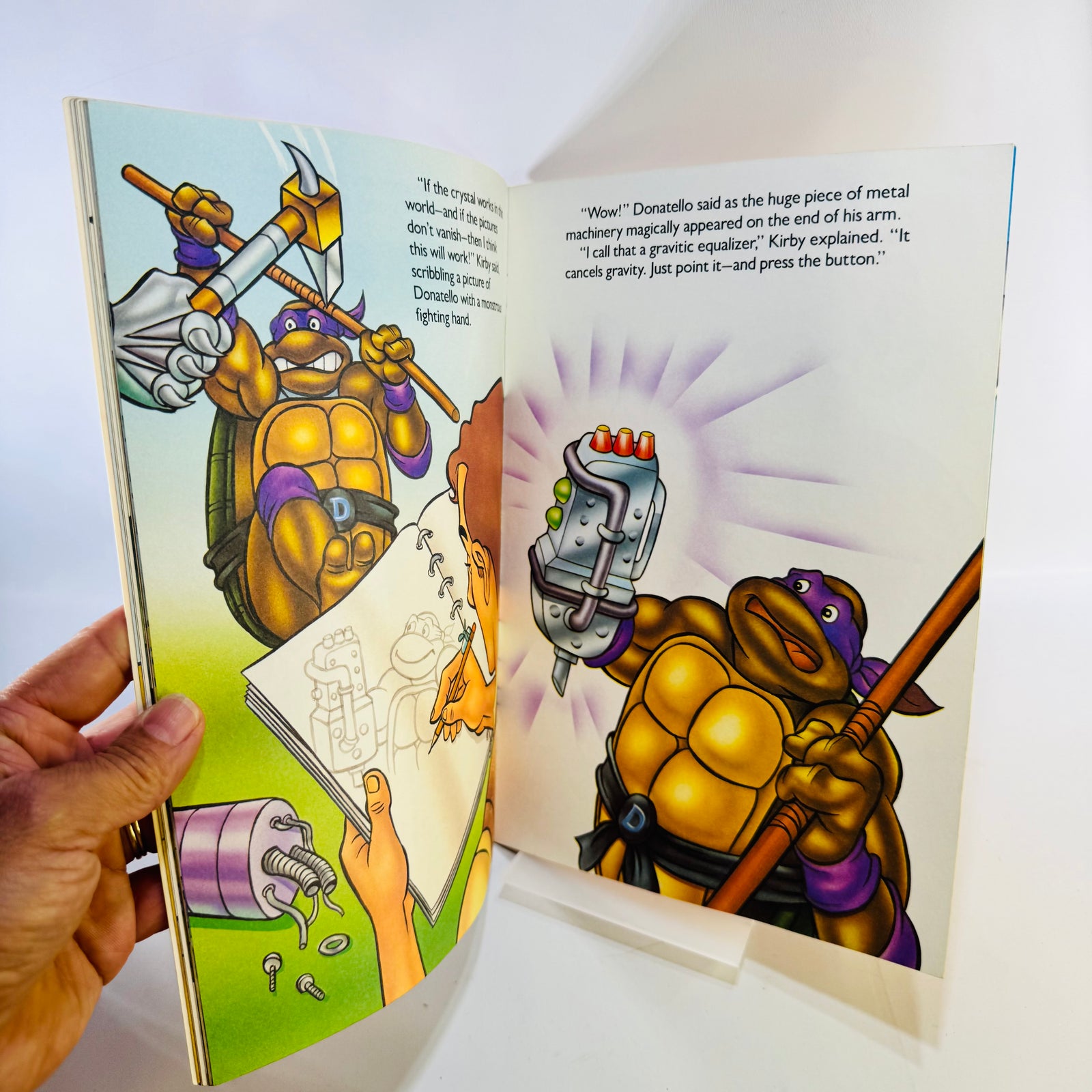 Teenage Mutant Ninja Turtles The Magic Crystal 1990 Vintage Storybook Adventure Paperback Donatello Mirage Studios