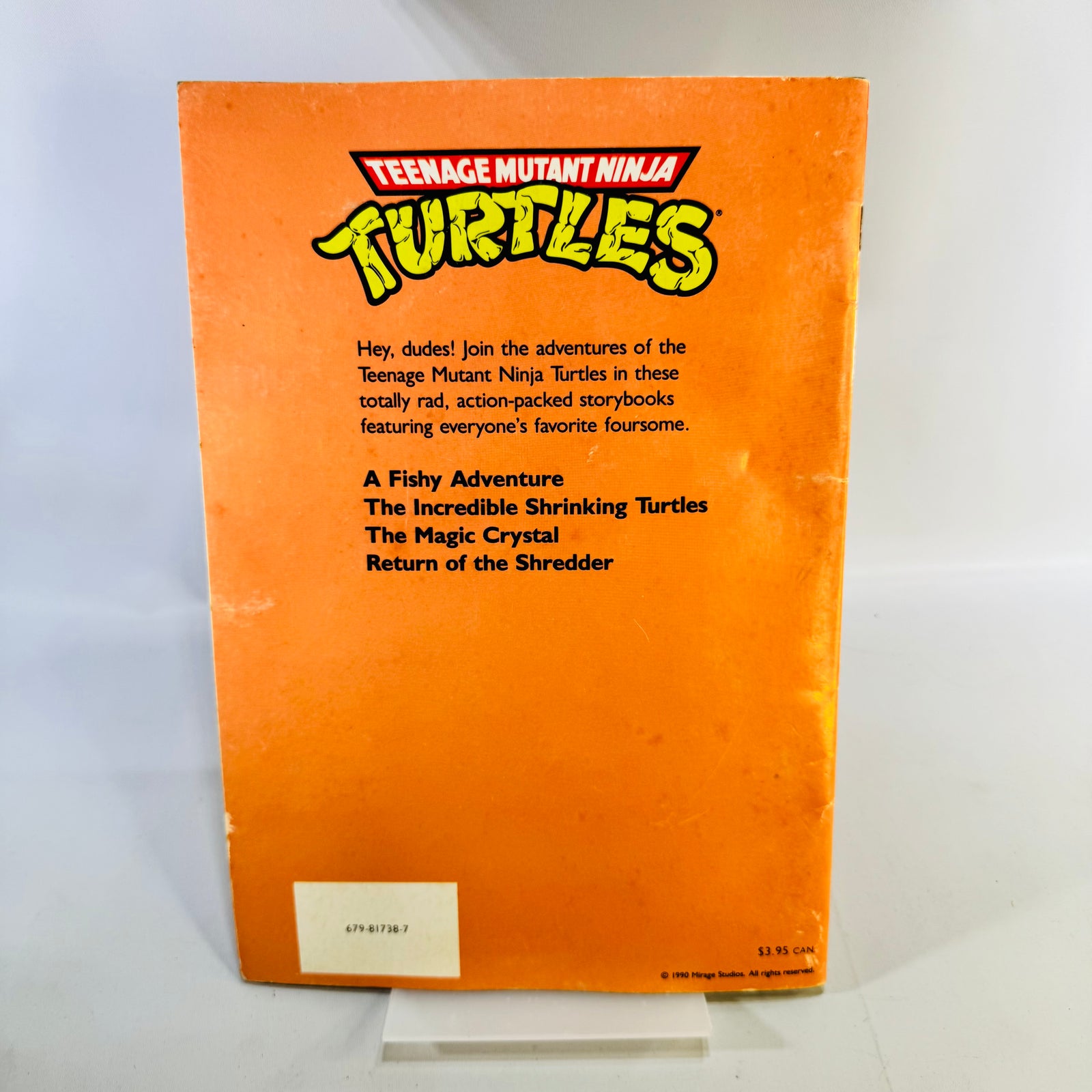 Teenage Mutant Ninja Turtles The Magic Crystal 1990 Vintage Storybook Adventure Paperback Donatello Mirage Studios