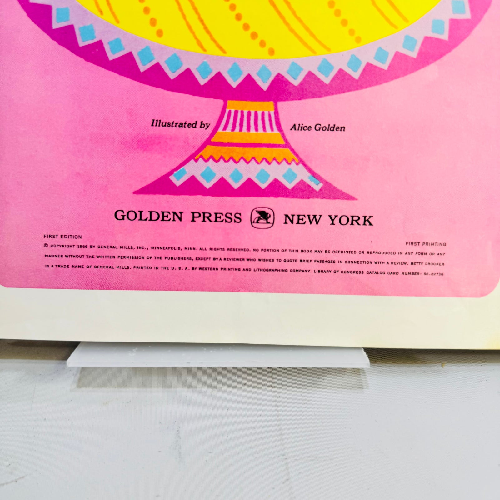 Betty Crocker's Cake and Frosting Mix Cookbook 1966 First Edition First Printing Golden Press Vintage Hardcover
