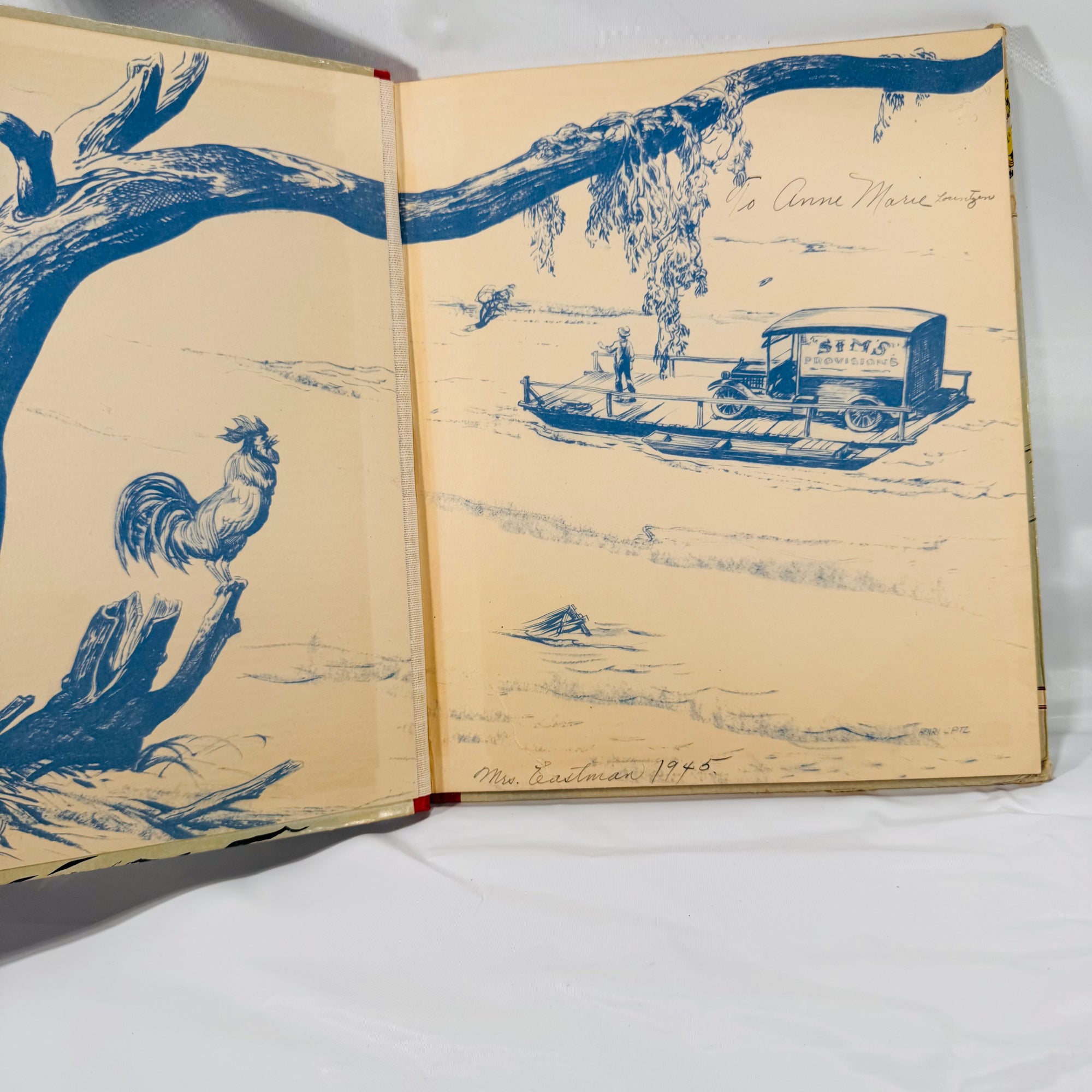 High Water in Arkansas Vintage 1938 Story Parade Picture Book by Charles J. Finger – Illustrated by Henry C. Pitz – Southern Flood Adventure