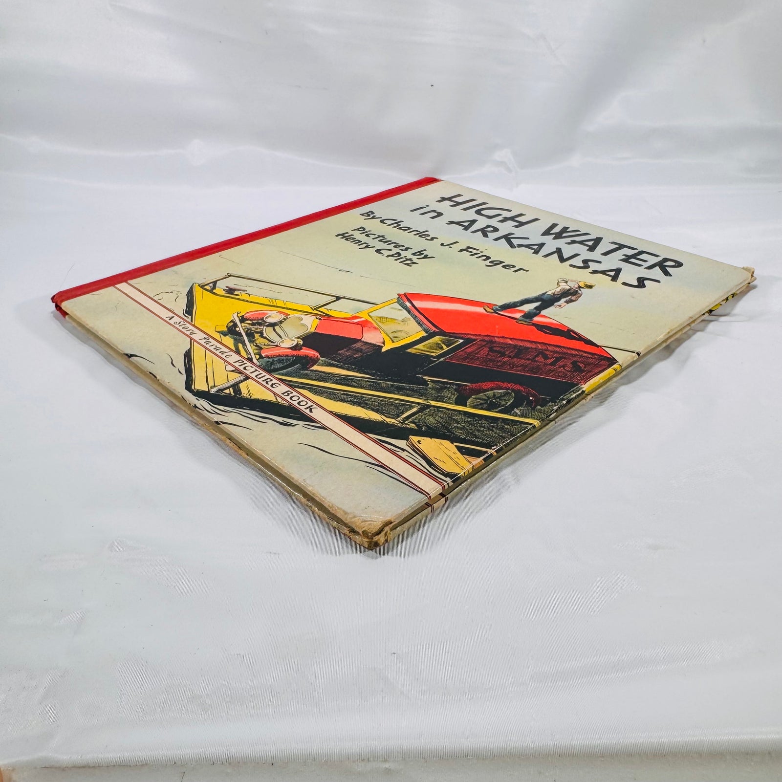 High Water in Arkansas Vintage 1938 Story Parade Picture Book by Charles J. Finger – Illustrated by Henry C. Pitz – Southern Flood Adventure