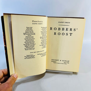 Robbers' Roost by Zane Grey Vintage Grosset & Dunlap Hardcover with Dust Jacket Western Novel