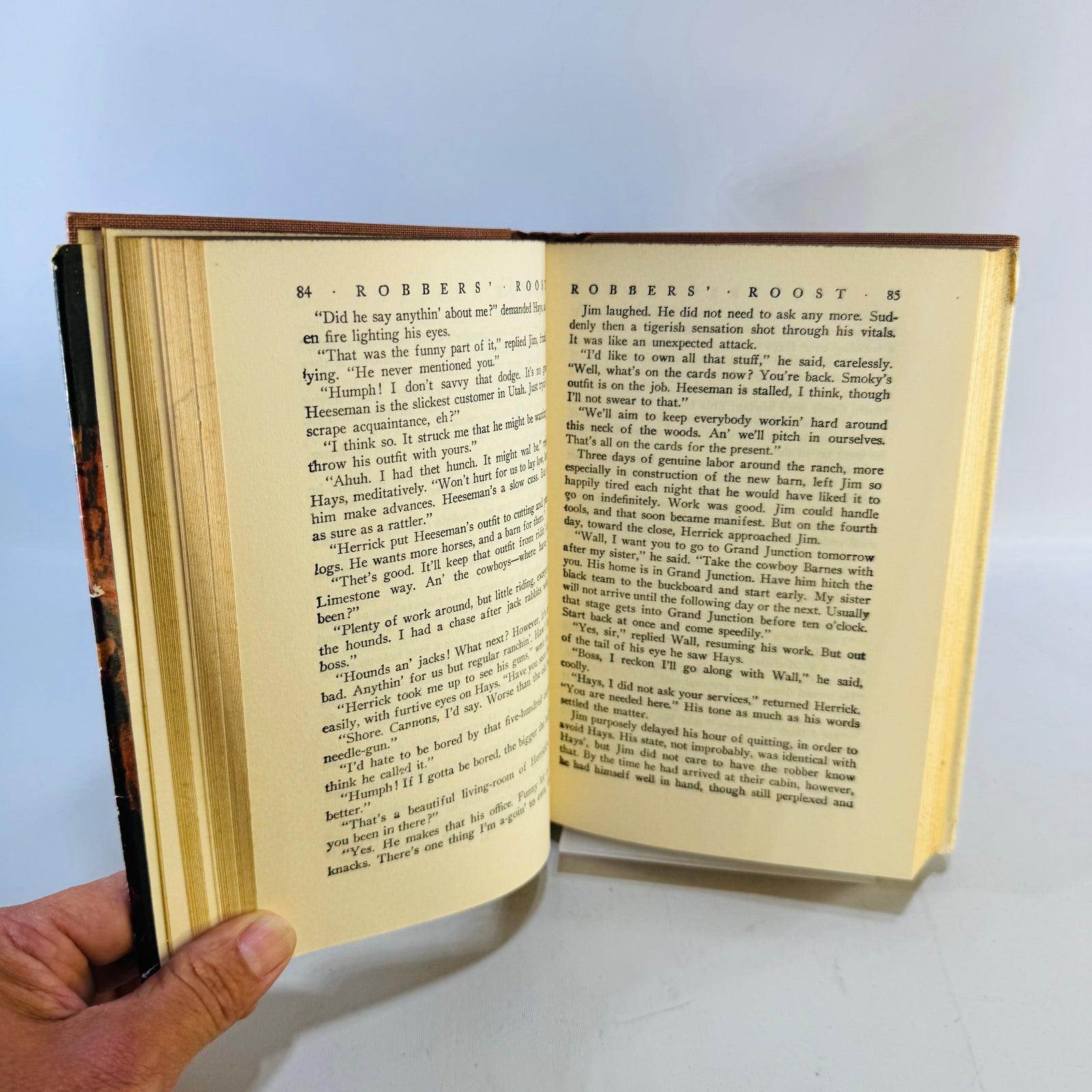 Robbers' Roost by Zane Grey Vintage Grosset & Dunlap Hardcover with Dust Jacket Western Novel