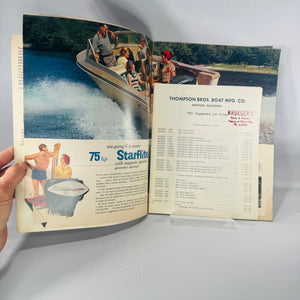 Vintage 1961 Evinrude Outboard Motor Brochure — “’61 Evinrude” (23 pp, 11×8) — Starflite, Lark, Sportwin | Boating Advertising Ephemera