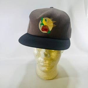 Vintage Crop Production Services CPS Snapback Hat Brown Black Farm Agriculture Cap Adjustable