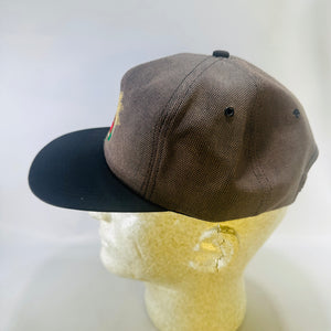 Vintage Crop Production Services CPS Snapback Hat Brown Black Farm Agriculture Cap Adjustable