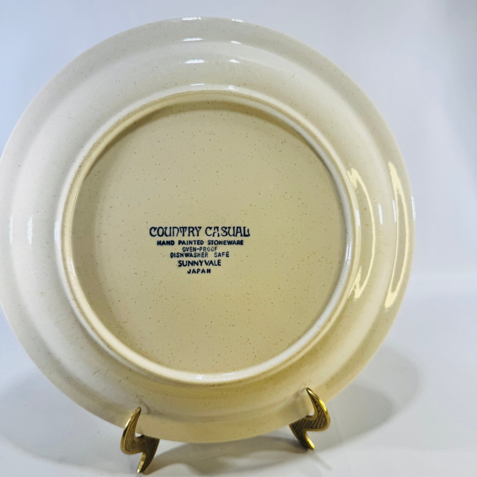 Vintage Country Casual Sunnyvale Japan Dinner Plate 10.5 Inch Hand Painted Stoneware Floral