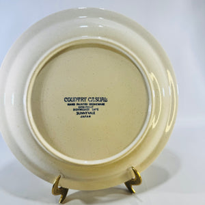 Vintage Country Casual Sunnyvale Japan Dinner Plate 10.5 Inch Hand Painted Stoneware Floral
