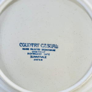Vintage Country Casual Sunnyvale Japan Dinner Plate 10.5 Inch Hand Painted Stoneware Floral