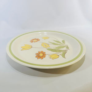 Vintage Country Casual Sunnyvale Japan Dinner Plate 10.5 Inch Hand Painted Stoneware Floral