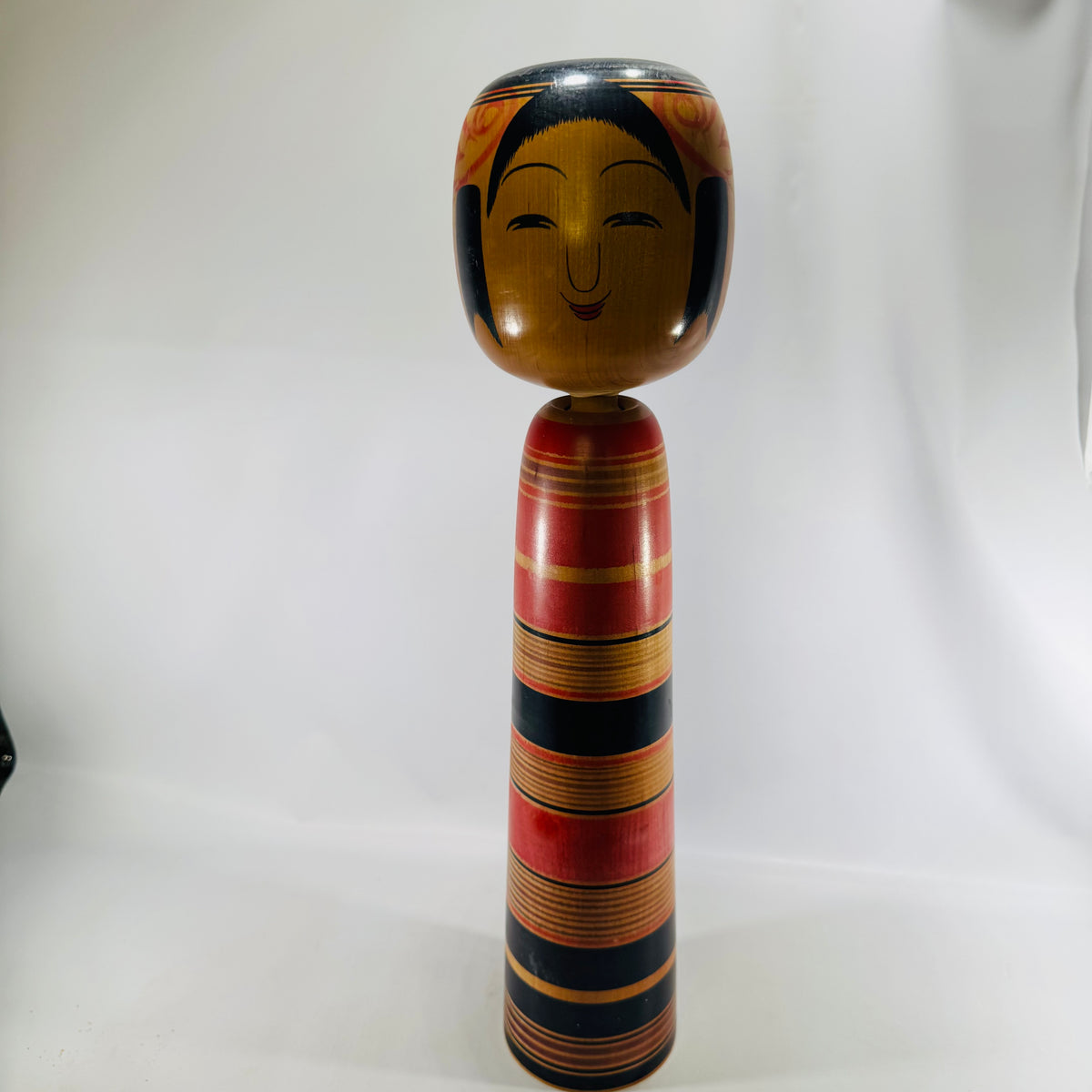 Genji Imaizumi Tsuchiyu Kokeshi Doll Signed 18 Inch Traditional Japanese Wooden Folk Art Figure