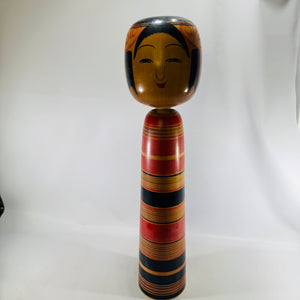 Genji Imaizumi Tsuchiyu Kokeshi Doll Signed 18 Inch Traditional Japanese Wooden Folk Art Figure