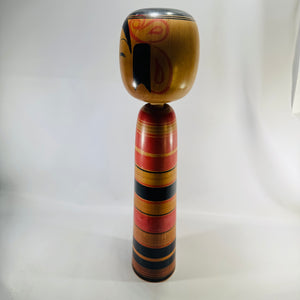 Genji Imaizumi Tsuchiyu Kokeshi Doll Signed 18 Inch Traditional Japanese Wooden Folk Art Figure