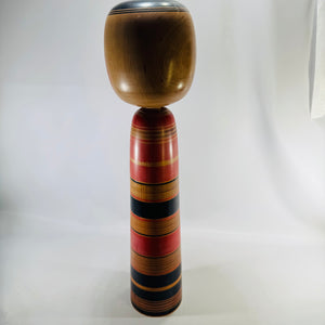 Genji Imaizumi Tsuchiyu Kokeshi Doll Signed 18 Inch Traditional Japanese Wooden Folk Art Figure
