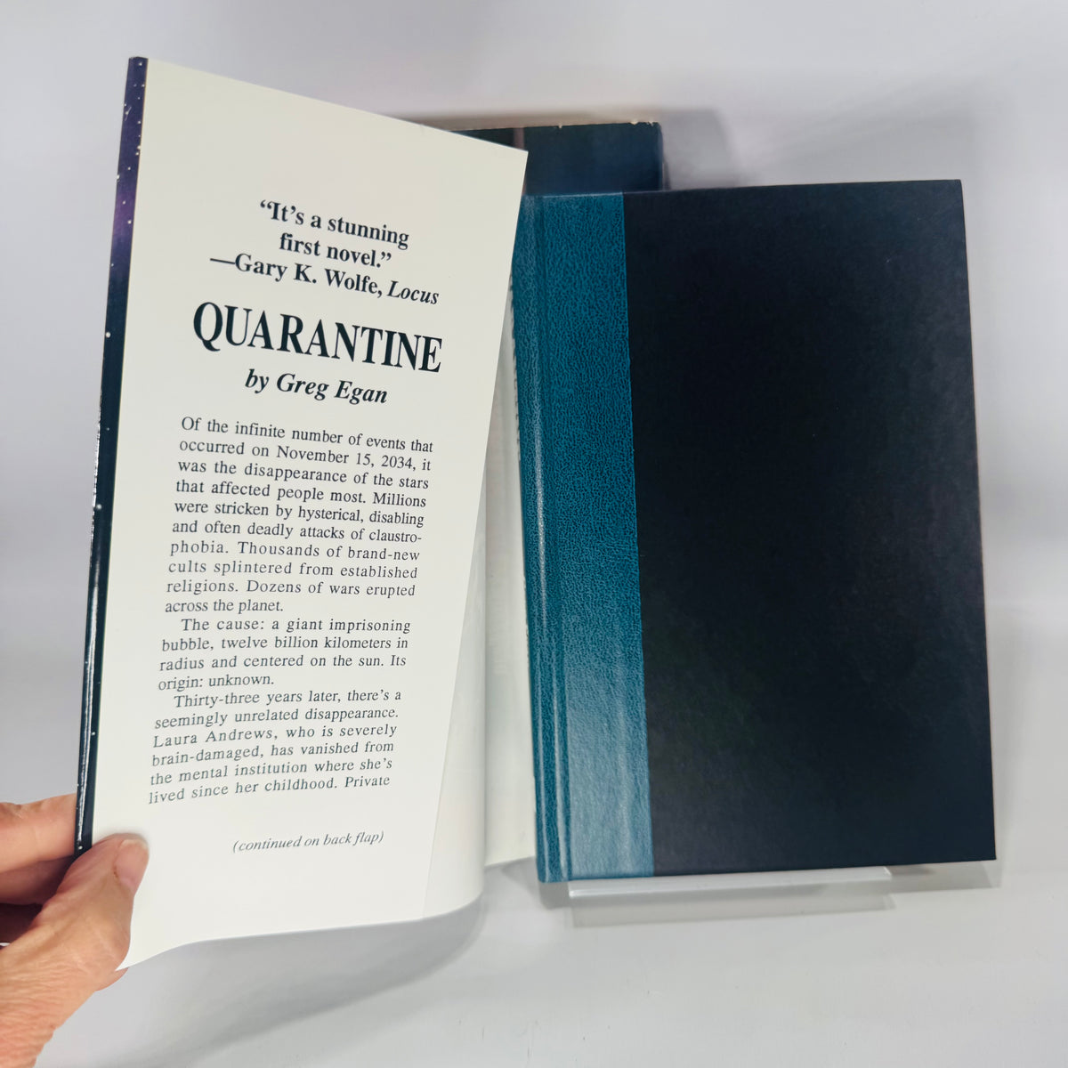 Vintage Science Fiction Hardcover Bundle — Limits (1985) + Quarantine (1995) — Larry Niven & Greg Egan | Dust Jackets, Science Fiction