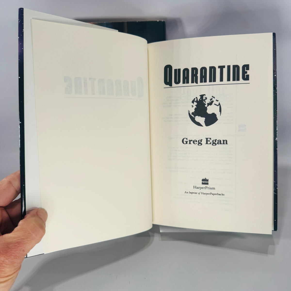 Vintage Science Fiction Hardcover Bundle — Limits (1985) + Quarantine (1995) — Larry Niven & Greg Egan | Dust Jackets, Science Fiction