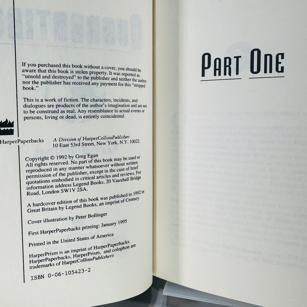 Vintage Science Fiction Hardcover Bundle — Limits (1985) + Quarantine (1995) — Larry Niven & Greg Egan | Dust Jackets, Science Fiction