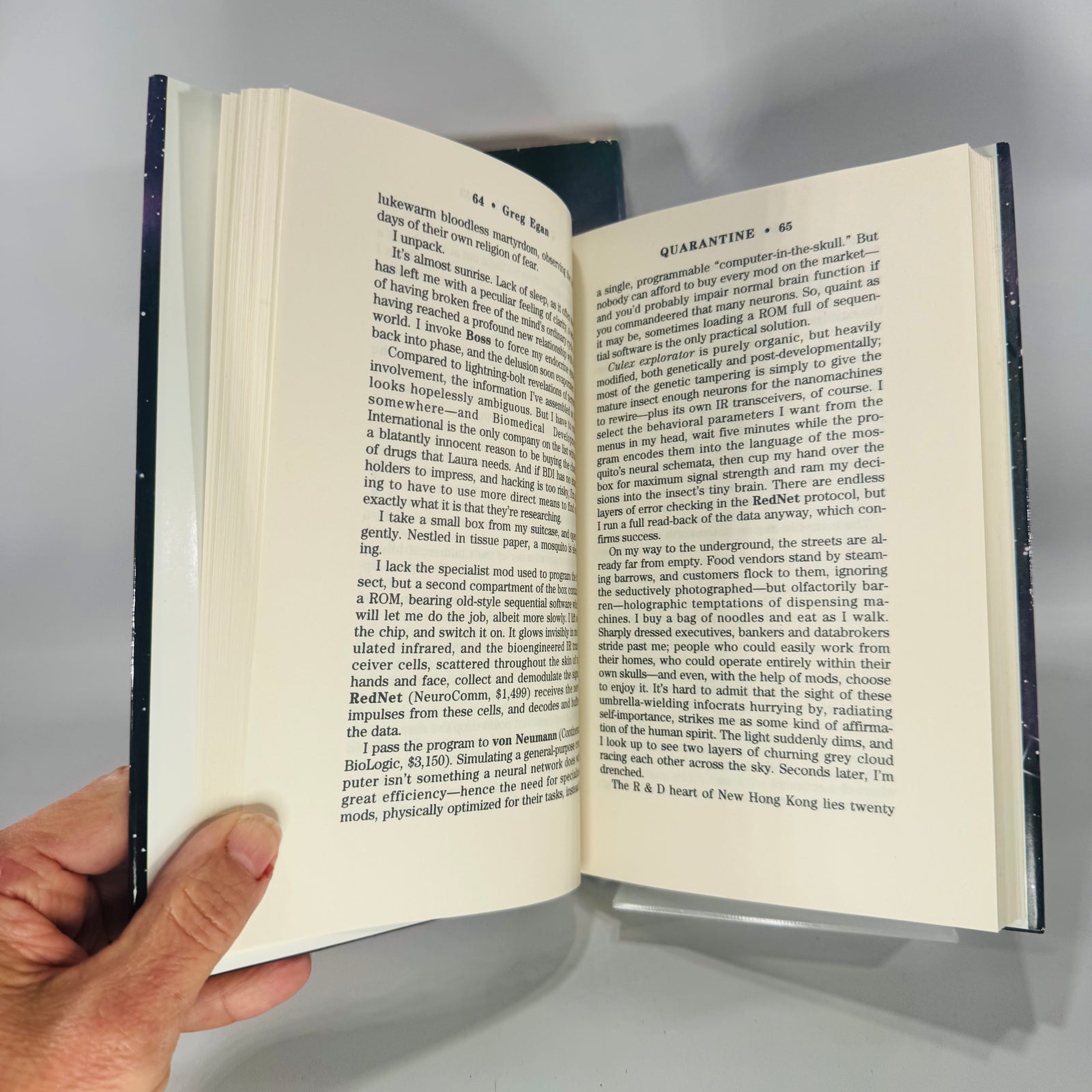 Vintage Science Fiction Hardcover Bundle — Limits (1985) + Quarantine (1995) — Larry Niven & Greg Egan | Dust Jackets, Science Fiction