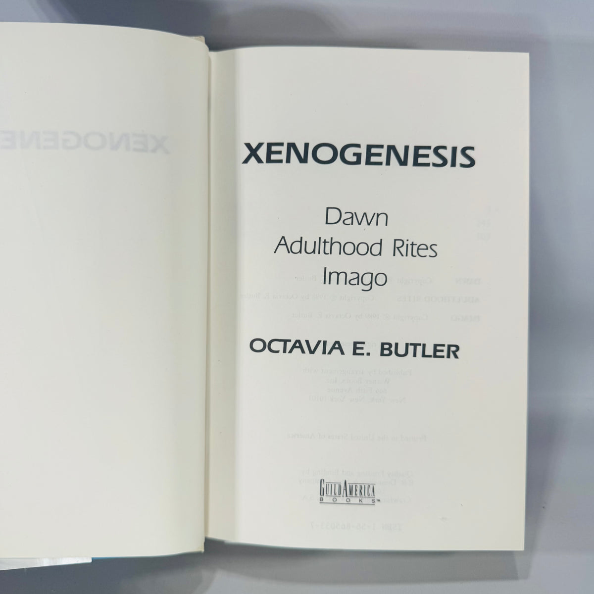 Vintage Science Fiction Omnibus Hardcover — Xenogenesis (Dawn / Adulthood Rites / Imago) (1987–1989) — Octavia E. Butler | Dust Jacket, Science Fiction