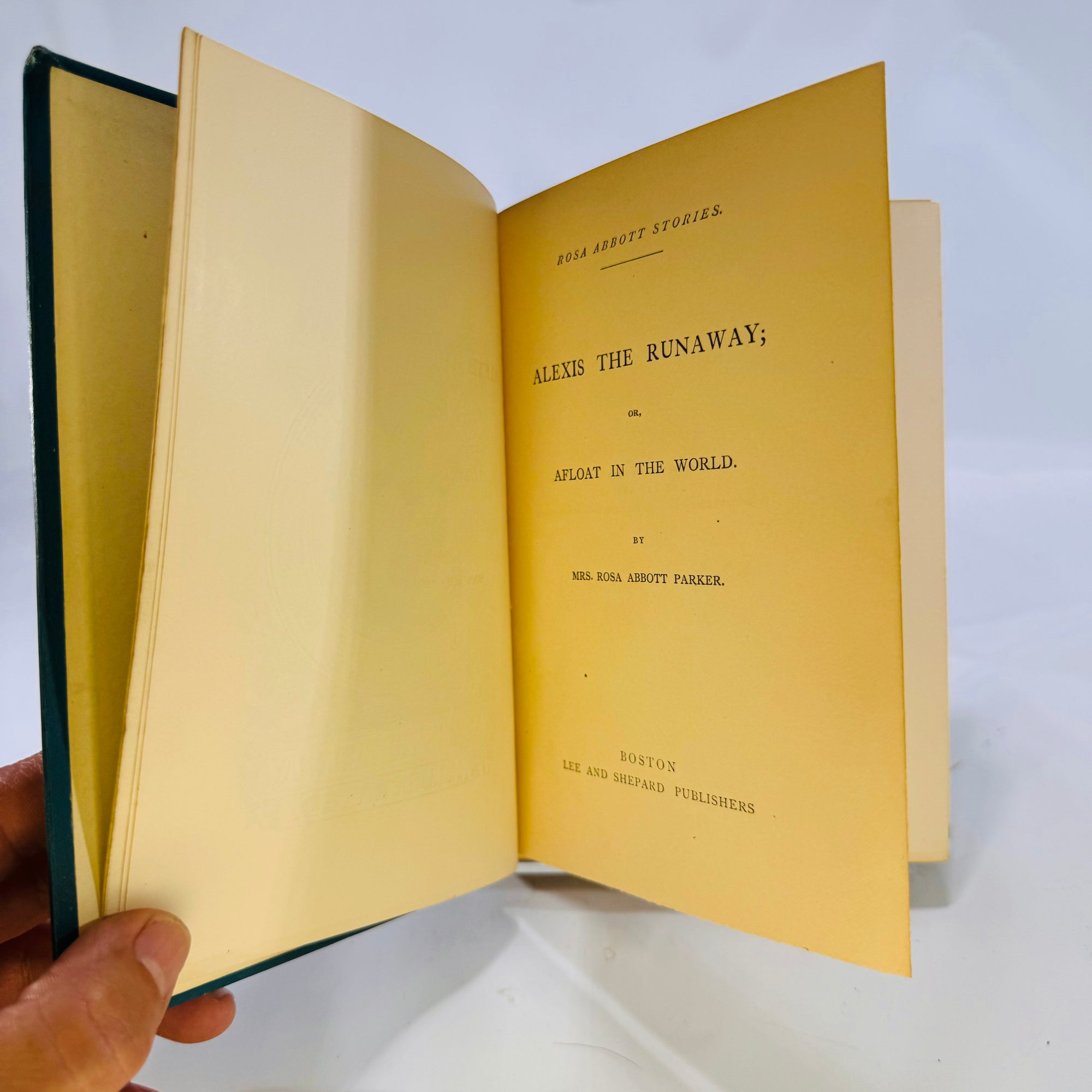 Alix of the Runway by Mrs. Rosa Abbott Parker 1867 Lee and Shepard Publishers The Pilgrim Series for Boys