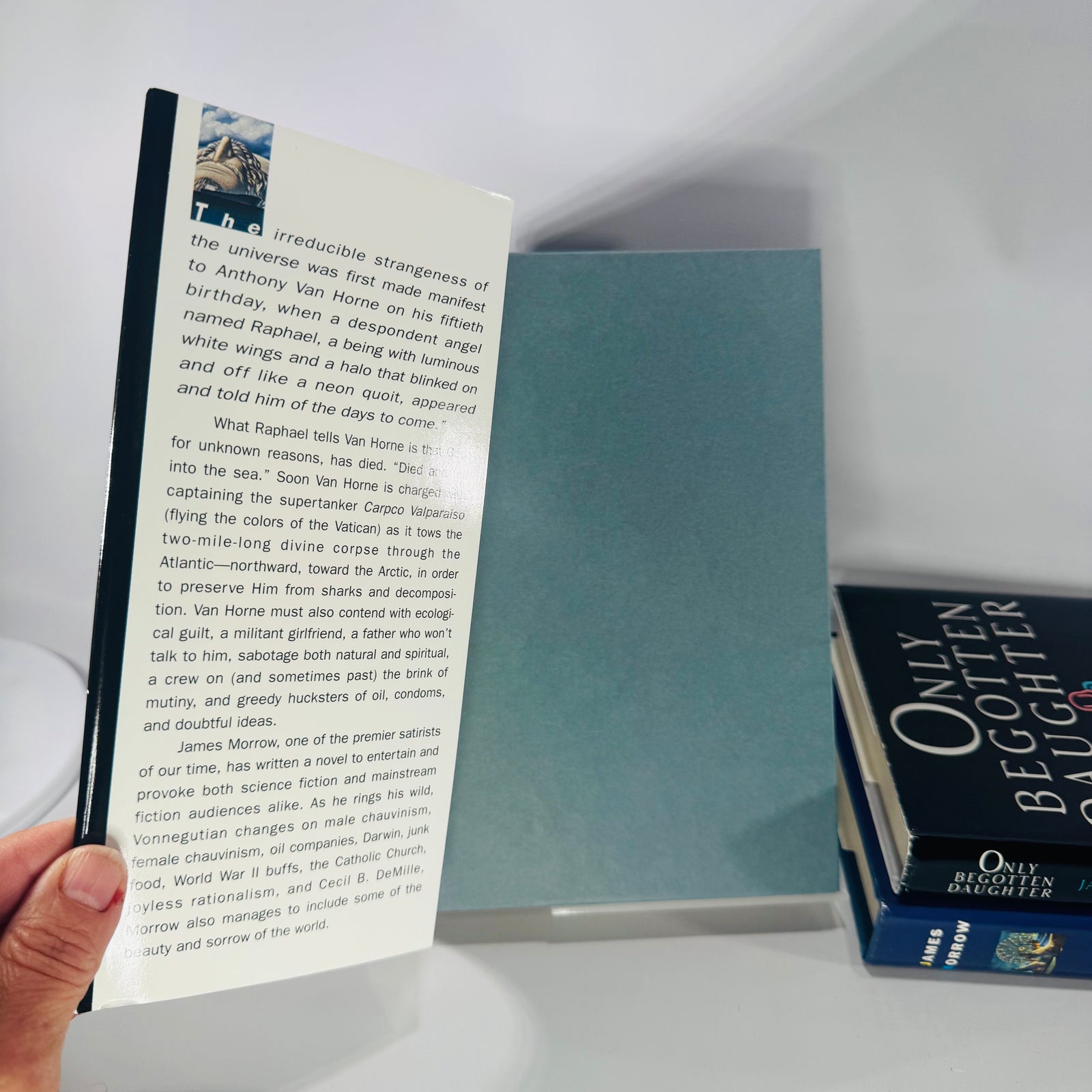 James Morrow Hardcover Bundle (3) — Towing Jehovah + Only Begotten Daughter + Blameless in Abaddon (1990s Satirical Sci-Fi)