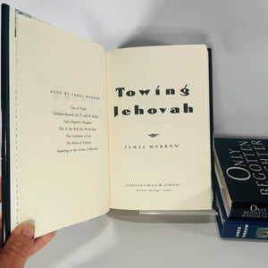 James Morrow Hardcover Bundle (3) — Towing Jehovah + Only Begotten Daughter + Blameless in Abaddon (1990s Satirical Sci-Fi)