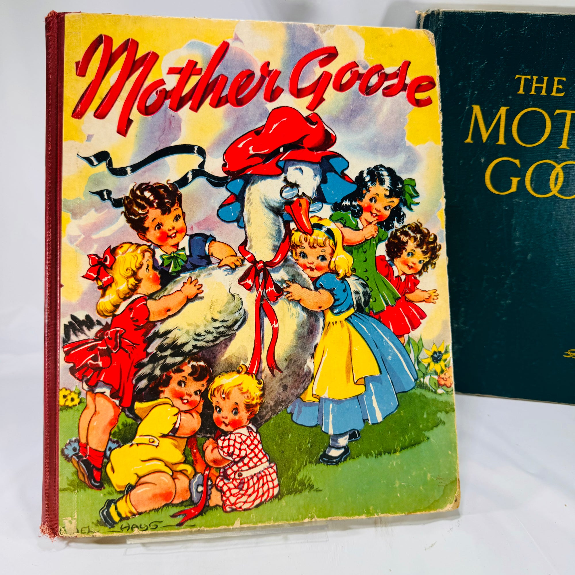 Two Vintage Mother Goose Books includes Mother Goose 1941 & The Real Mother Goose 1944