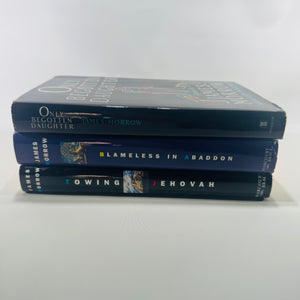 James Morrow Hardcover Bundle (3) — Towing Jehovah + Only Begotten Daughter + Blameless in Abaddon (1990s Satirical Sci-Fi)