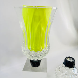 HomCo Peg Votive Candle Holder Cups Set of 2 Clear Glass Inserts