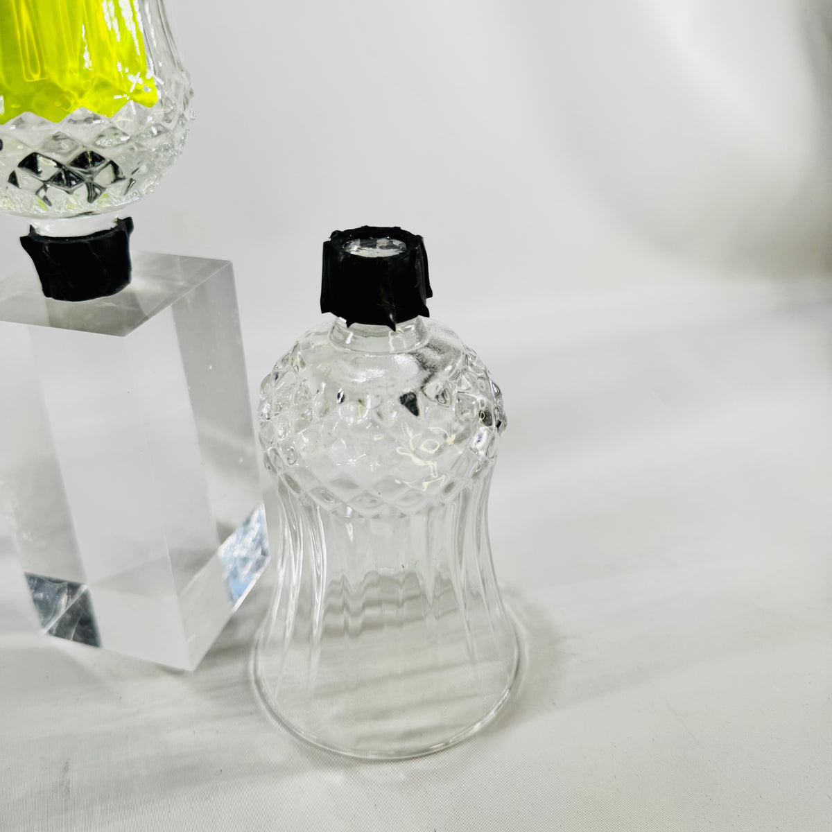 HomCo Peg Votive Candle Holder Cups Set of 2 Clear Glass Inserts