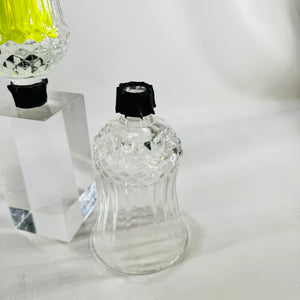 HomCo Peg Votive Candle Holder Cups Set of 2 Clear Glass Inserts