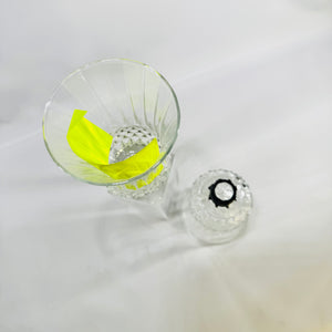 HomCo Peg Votive Candle Holder Cups Set of 2 Clear Glass Inserts
