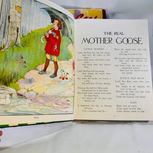 Two Vintage Mother Goose Books includes Mother Goose 1941 & The Real Mother Goose 1944