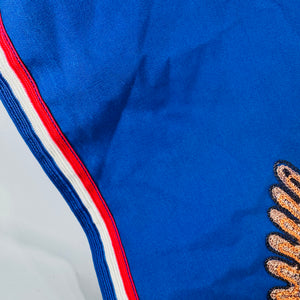 Vintage BSA Eagle Scout Neckerchief (Troop 44) – Blue Triangular Scarf w/ Embroidered Eagle, Red/White Trim