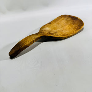 Wooden Butter Paddle 9 Inch Primitive Farmhouse Kitchen Tool Aged Patina